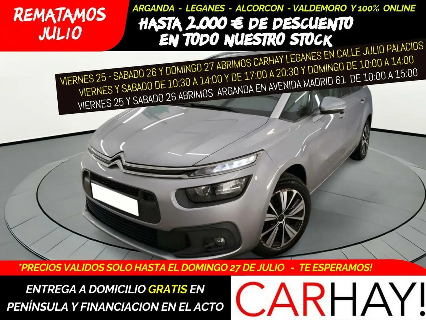Citroen C4 Spacetourer 1.5BlueHDI S&S Live 130 Grijs - 1