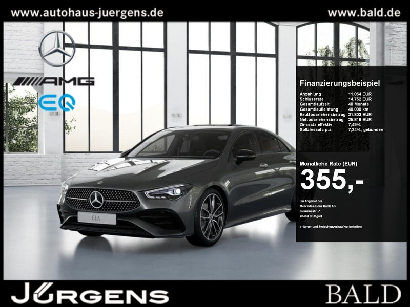 Mercedes-Benz CLA 180 Coupé AMG-Sport+Pano+Night+Ambiente+AHK