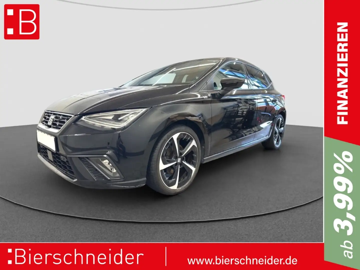 SEAT Ibiza 1.5 TSI DSG FR PANO REAR VIEW SHZ 18 Schwarz - 1