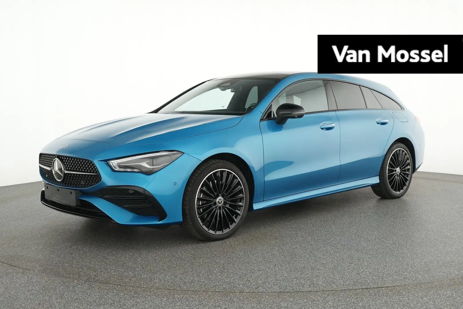 Mercedes-Benz CLA 250 e AMG Line Shooting Brake + LEDER + PANO DAK + CAR Bleu - 1