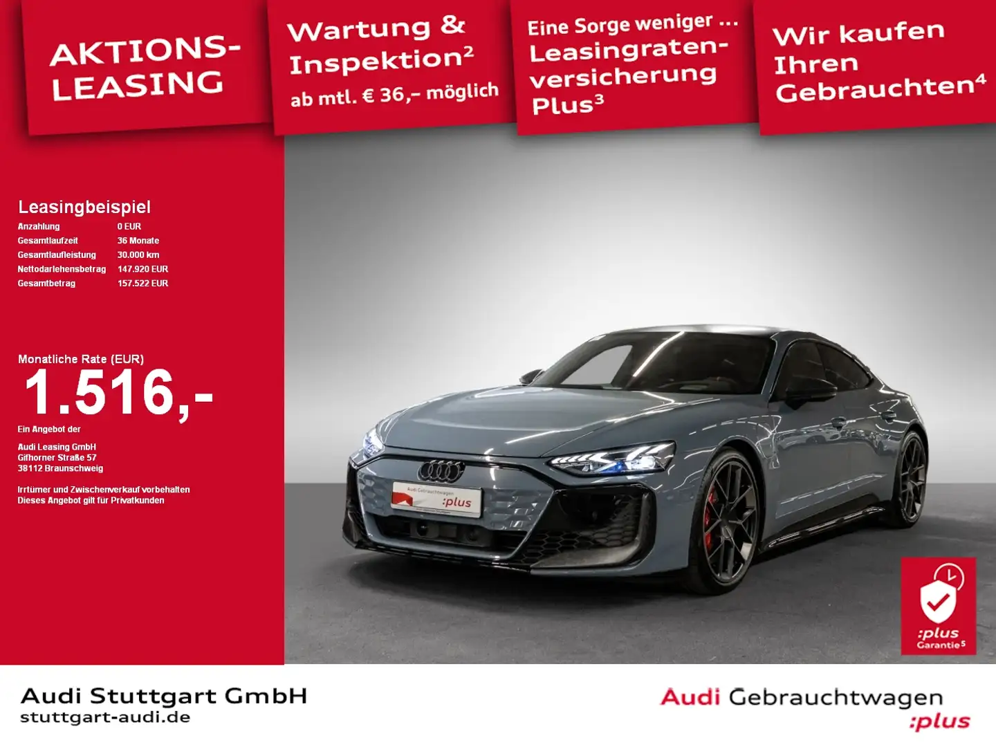 Audi RS e-tron GT performance quattro B&O Matrix SHZ Grau - 1