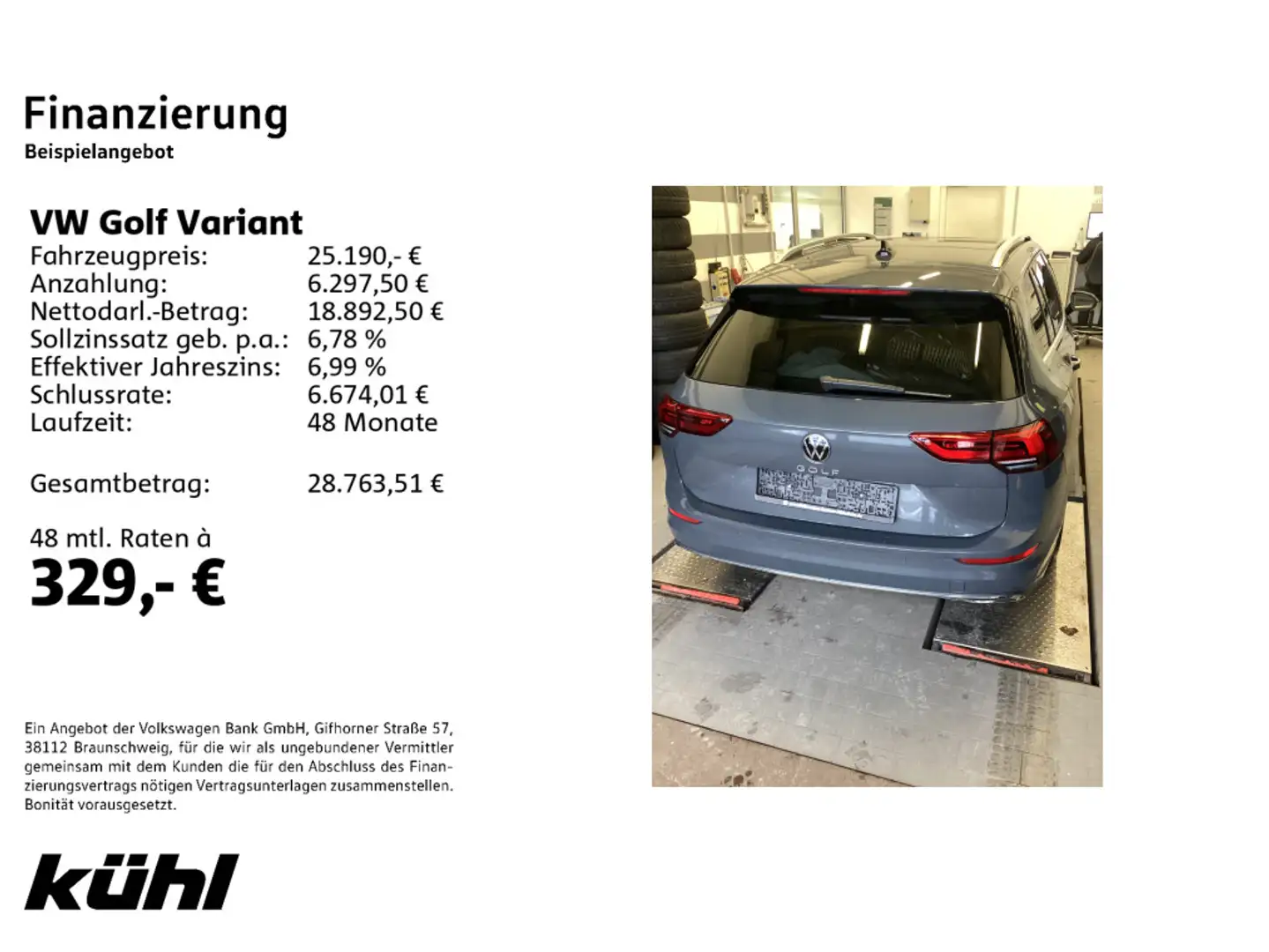 Volkswagen Golf Variant Golf VIII Variant 2.0 TDI DSG Style Navi,AHK,Pan Gris - 2