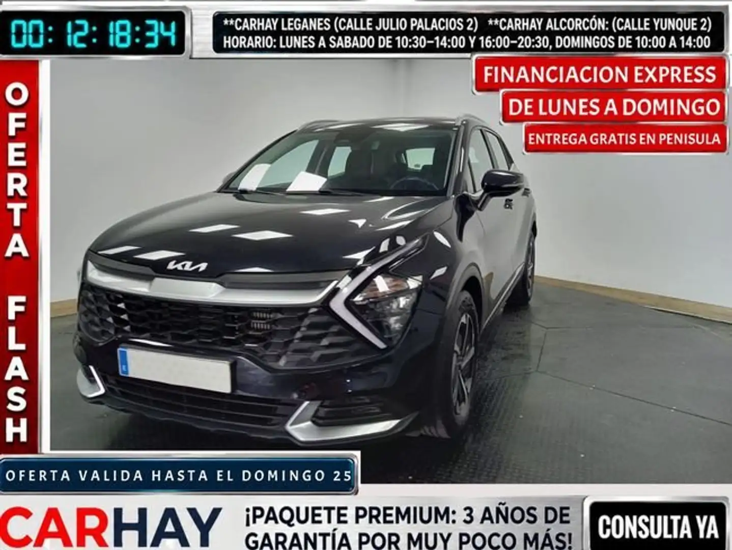 Kia Sportage 1.6 T-GDi MHEV 112kW (150CV) Drive 4X2 Negro - 1