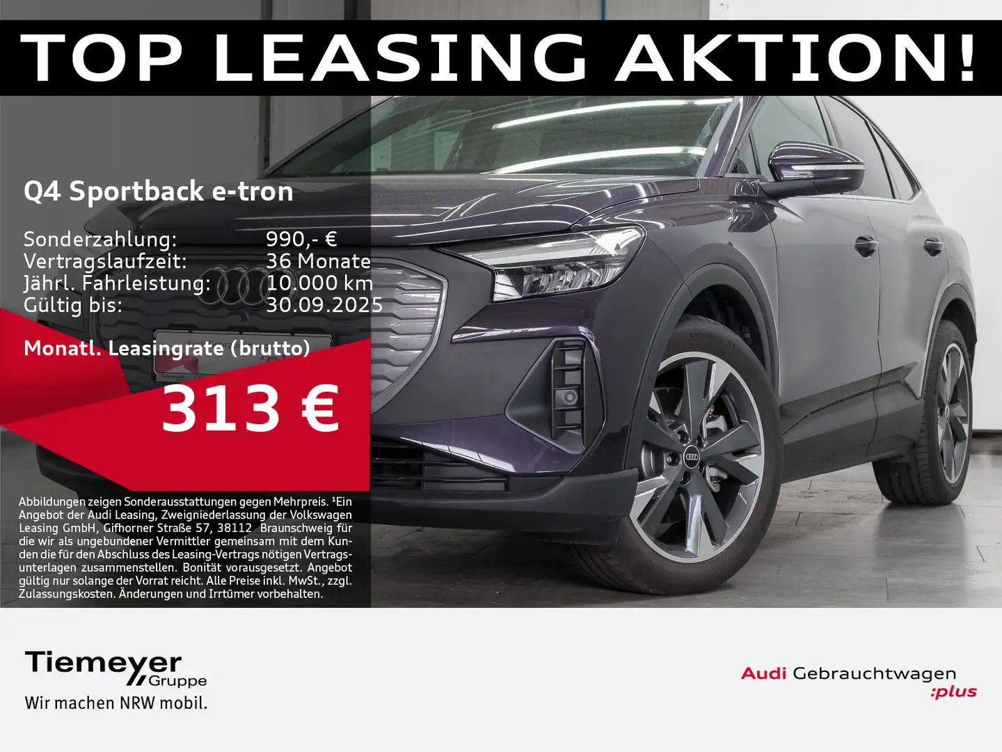 Audi Q4 e-tron 45 LM20 ASSIST SPORTSITZE WÄ Paars - 1