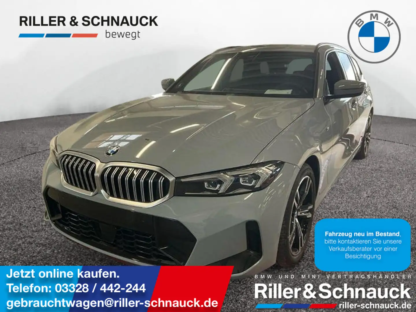 BMW 330 i Touring xDrive M Sport AHK+KAM+ACC+LED+S Grau - 1
