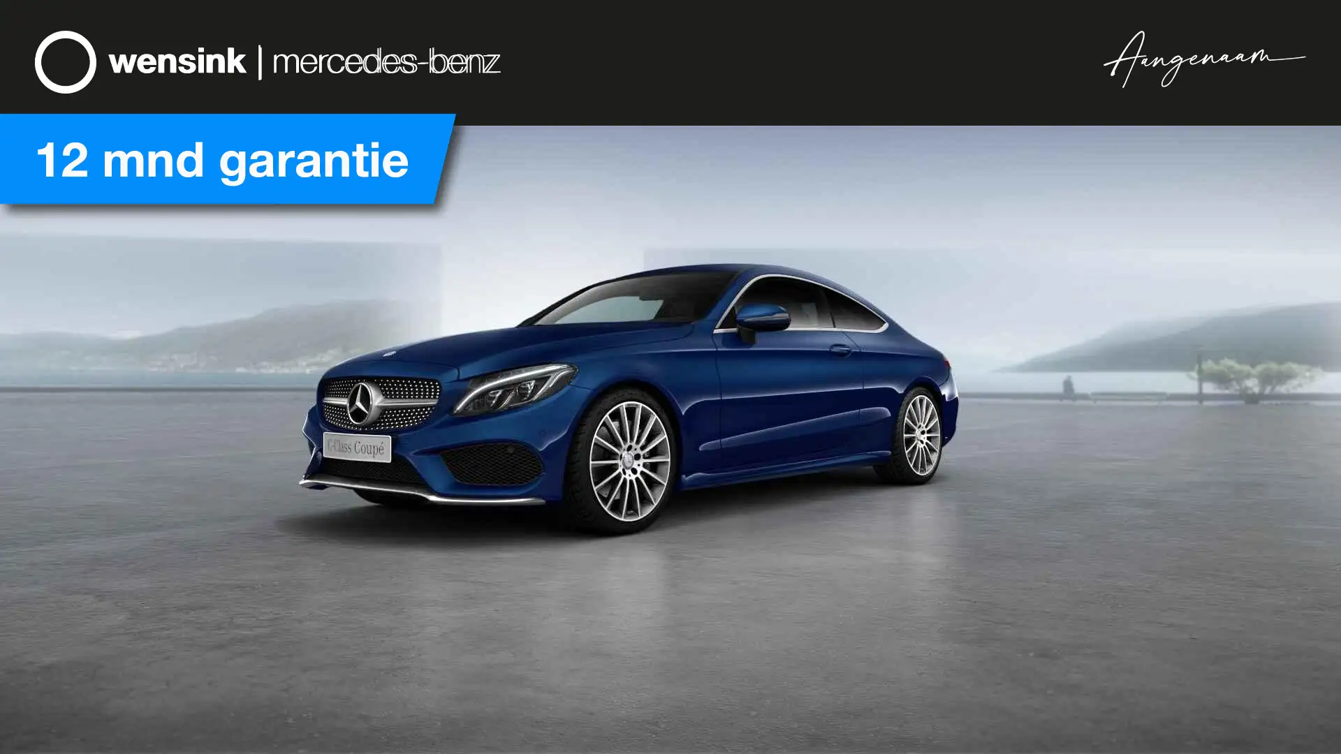 Mercedes-Benz C 300 Coupé Ambition | Luchtvering | Burmester | 19" lic Blauw - 1