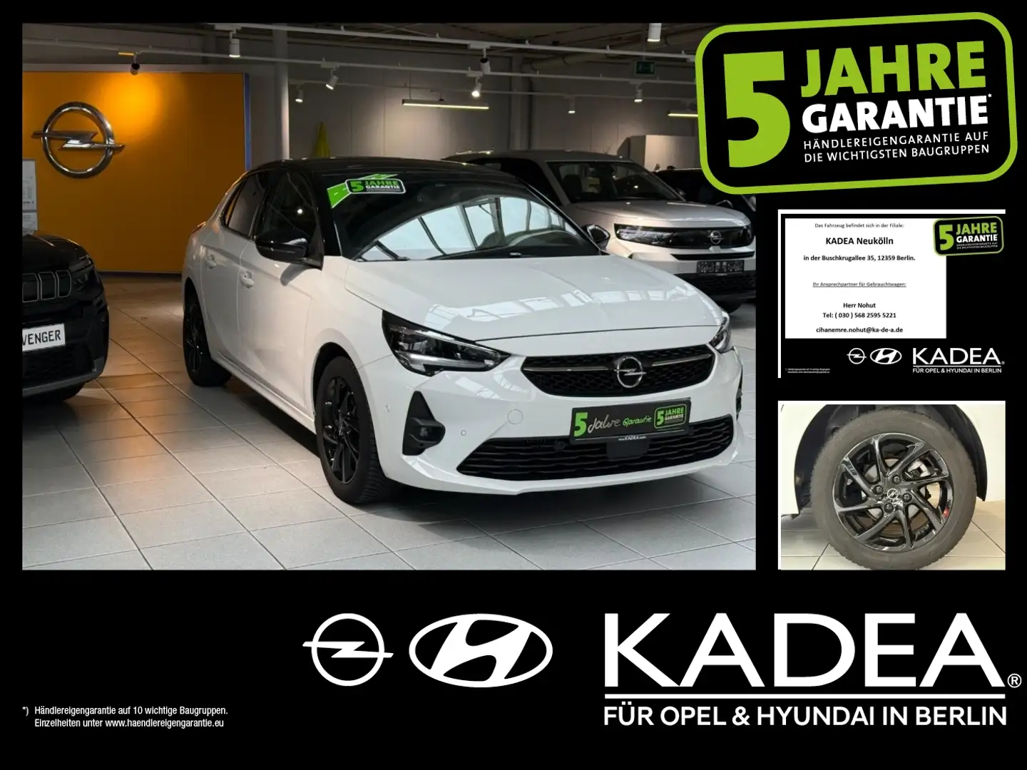 Opel Corsa F 1.2 Massage,LED-Matrix,PDC,Kamera,KlimaA. Weiß - 1