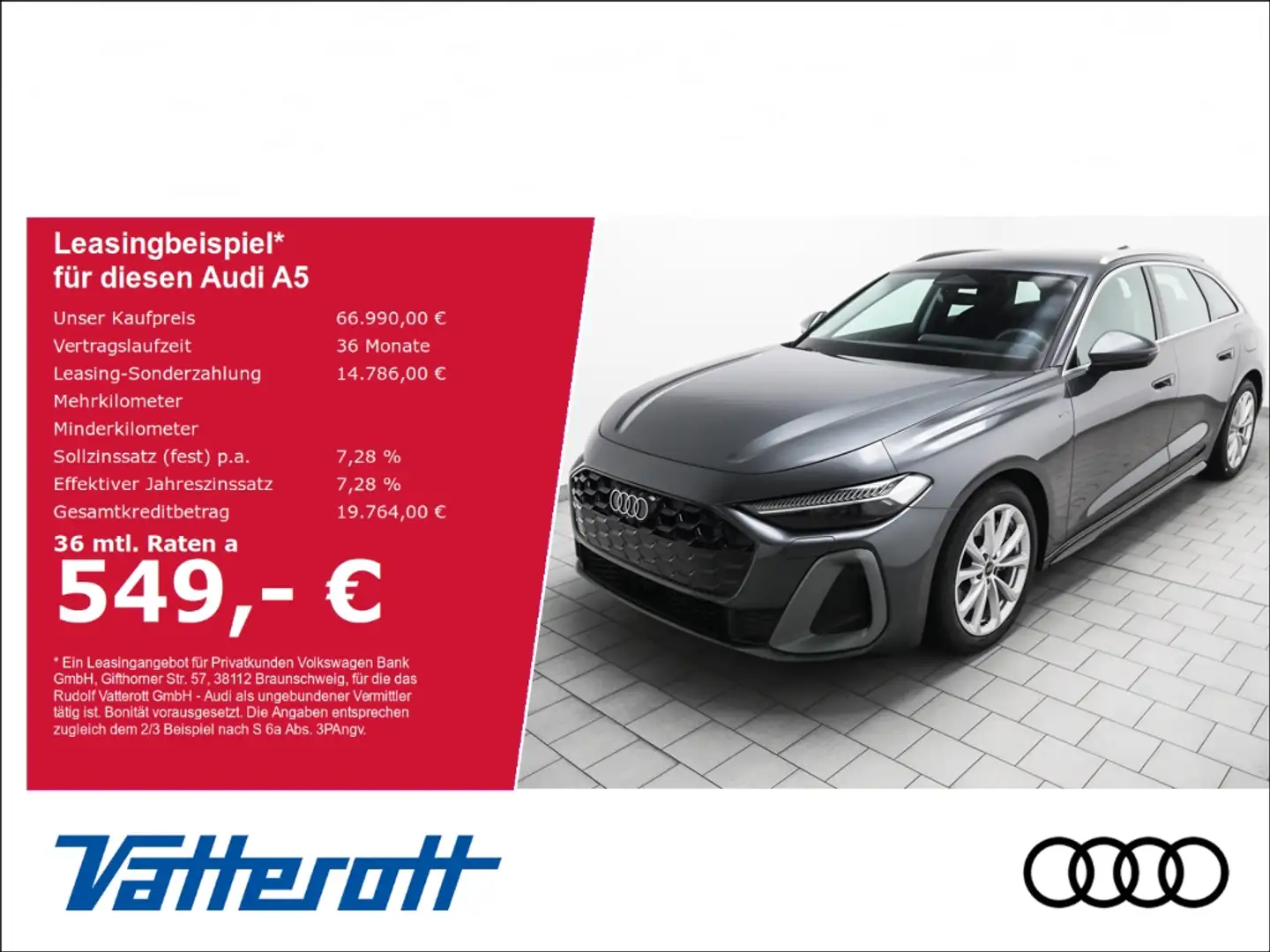 Audi A5 Avant e-hybrid quattro S line AHK ACC Matrix Grau - 1