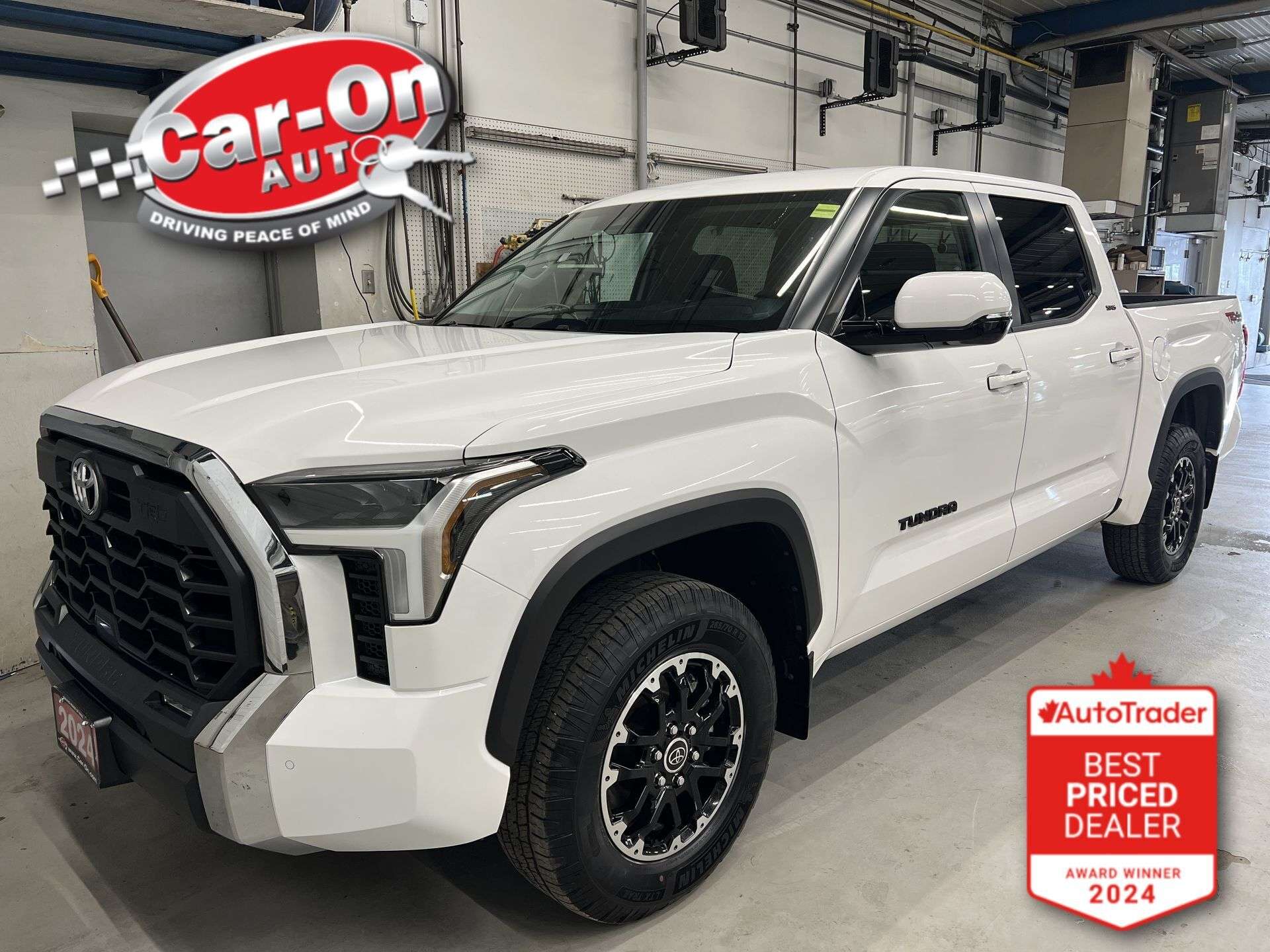 White 2024 Toyota Tundra Pickup Truck Four-Wheel Drive Automatic