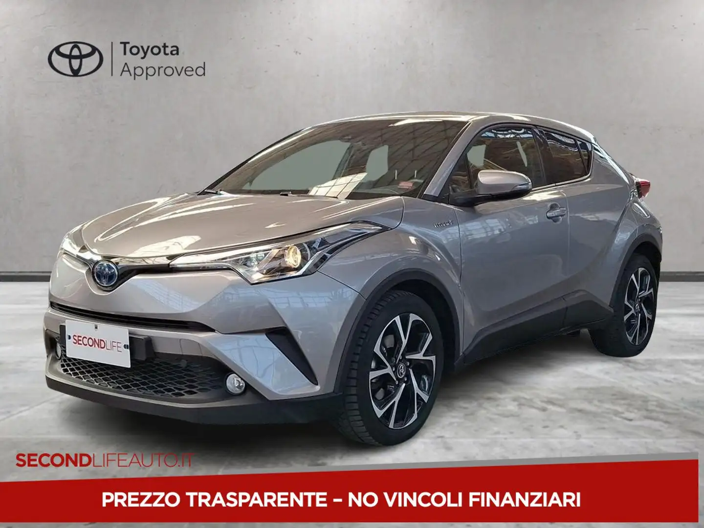 Toyota C-HR 1.8h Trend 2wd e-cvt Argento - 1