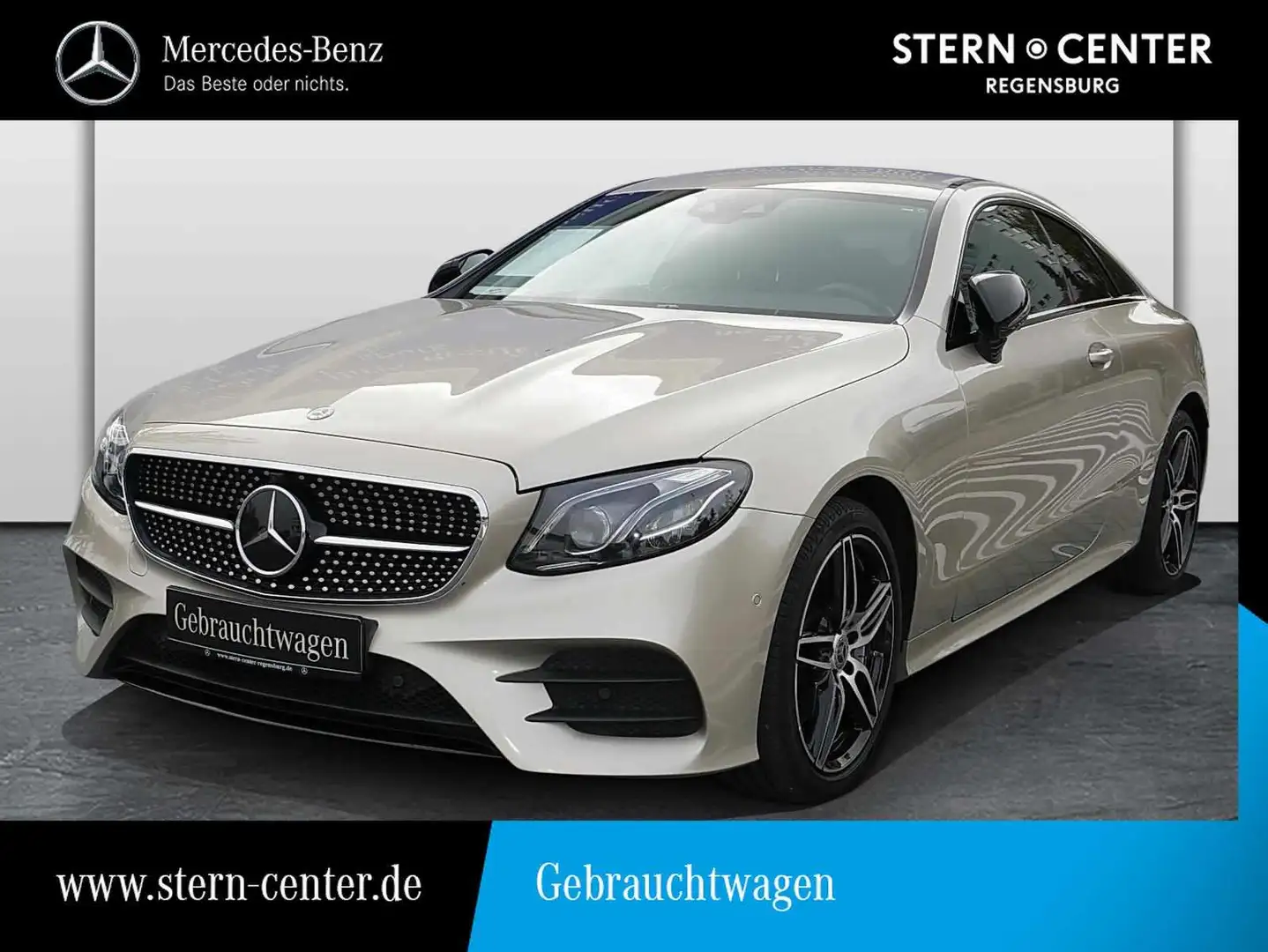 Mercedes-Benz E 200 4M Coupé AMG+DISTRONIC+360°+NIGHT+LED ILS+ Silber - 1