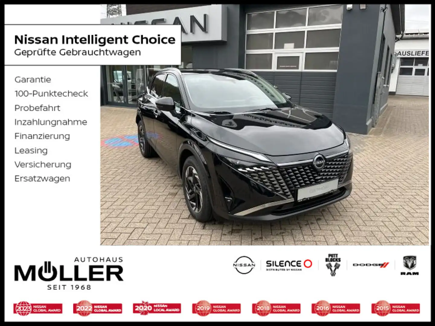 Nissan Qashqai 1.3 DIG-T MHEV N-Connecta WP Komfort PGD Schwarz - 1