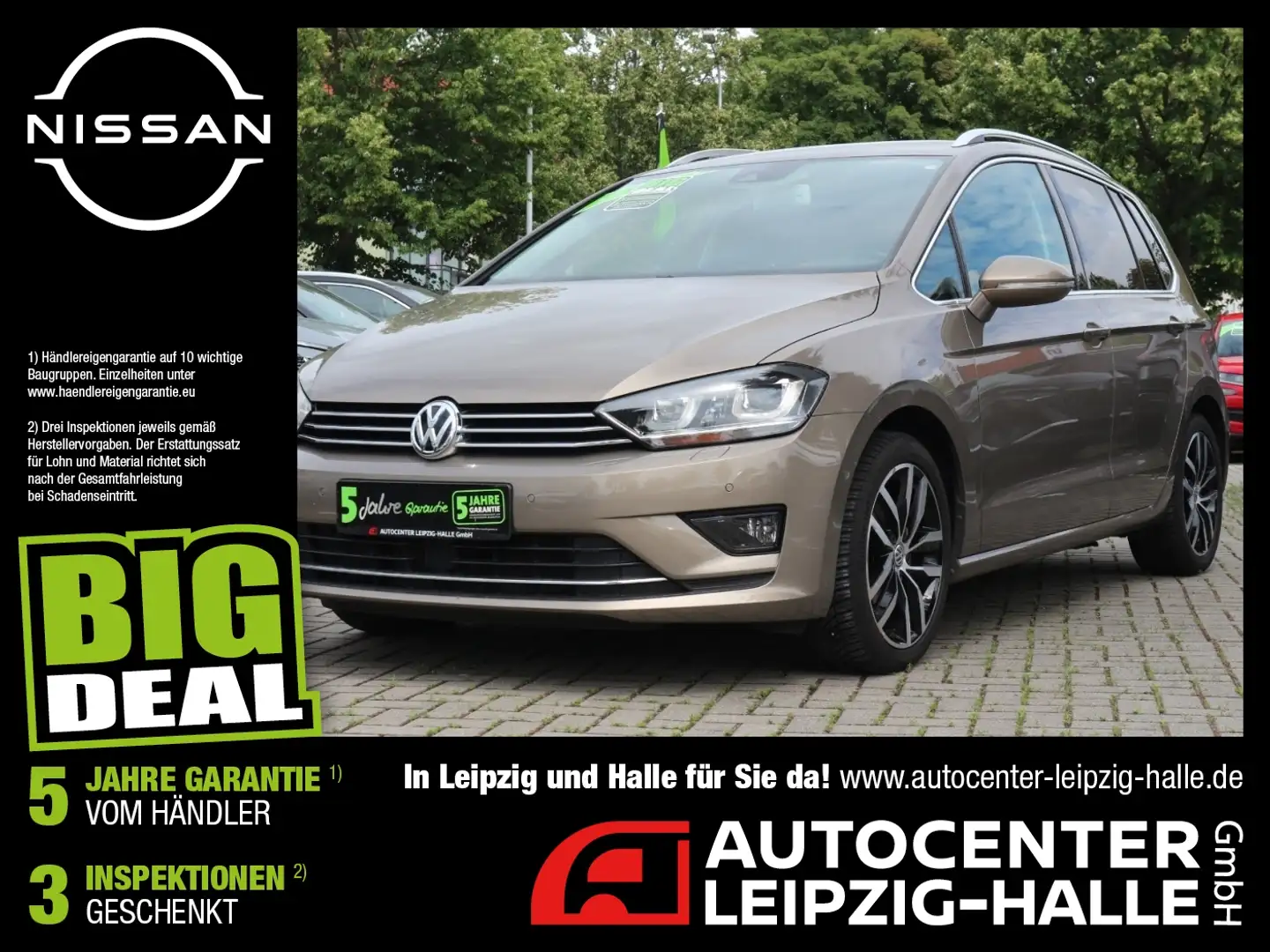 Volkswagen Golf Sportsvan VII 1.4 TSI BMT Highline ACC AHK Auriu - 1