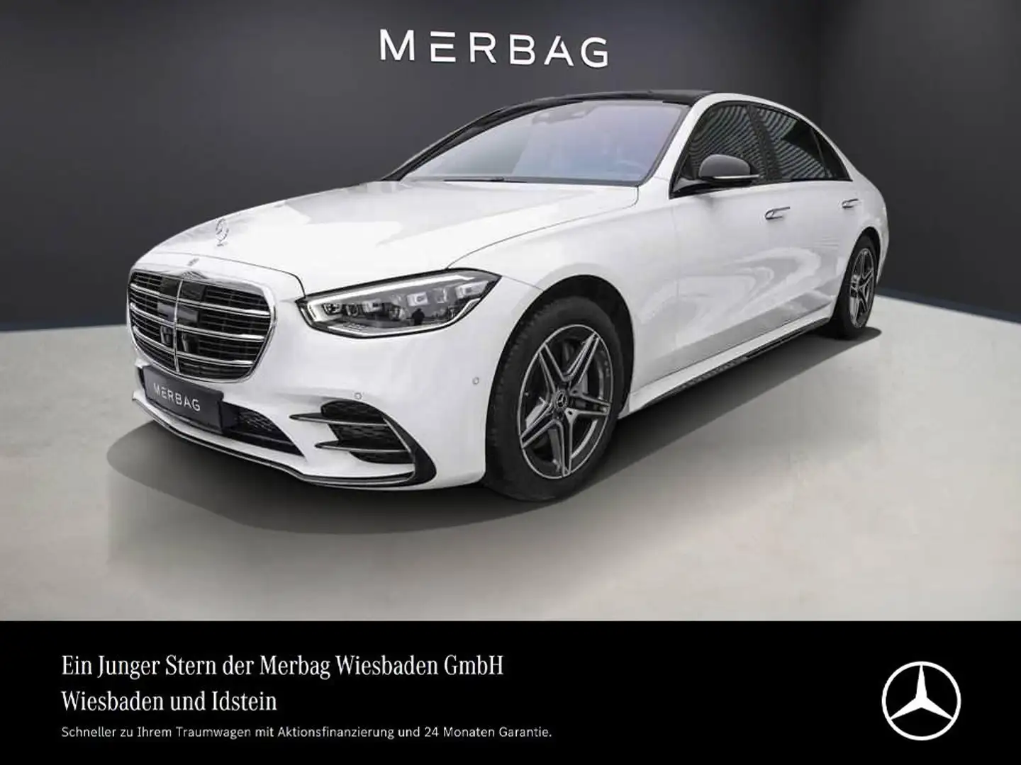 Mercedes-Benz S 450 4M L AMG-LINE EXCLUSIV-PAKET FOND-ENTERT. Weiß - 1