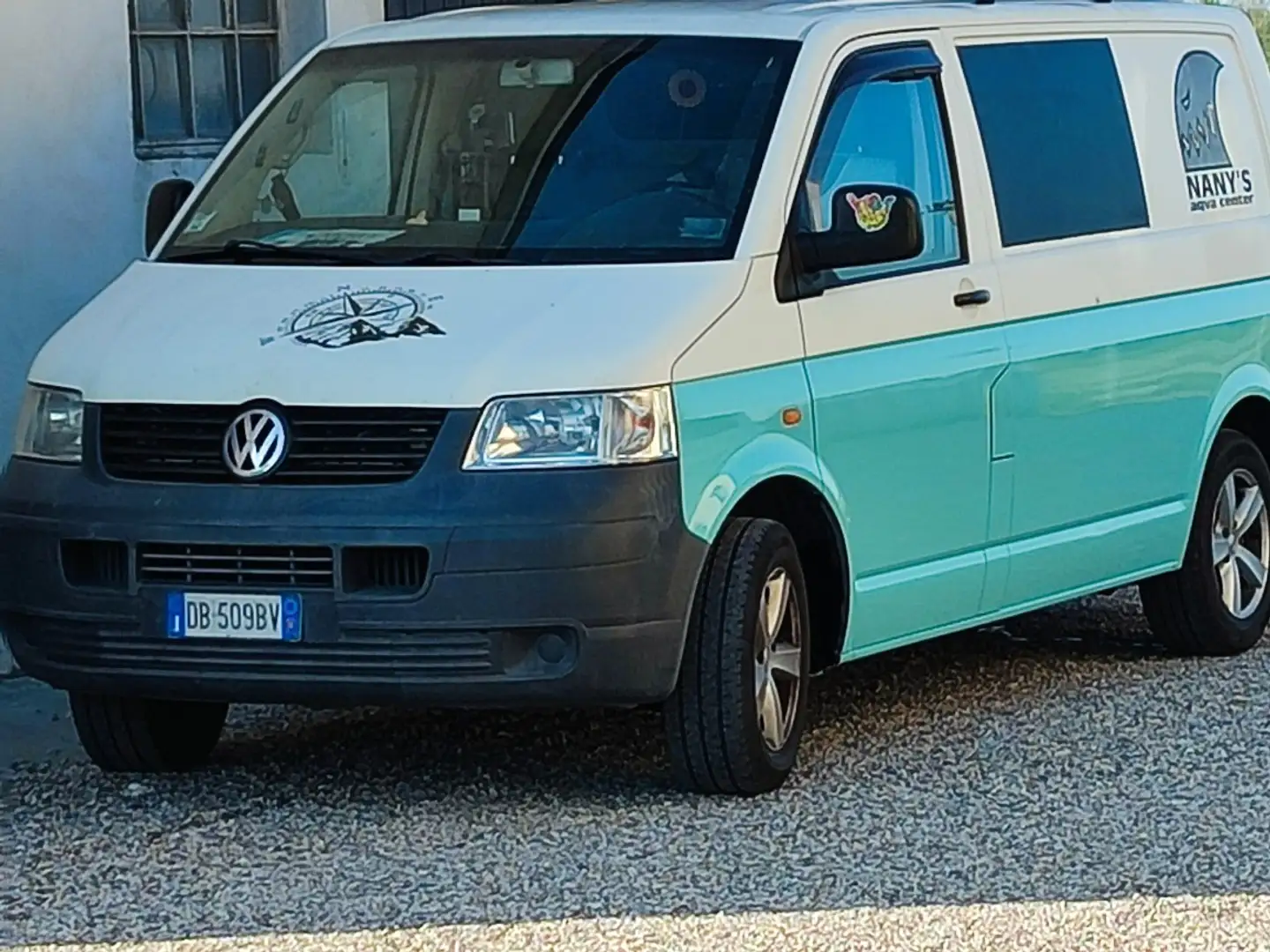 Volkswagen T5 Multivan autocarro 3 posti camperizzato Zöld - 1