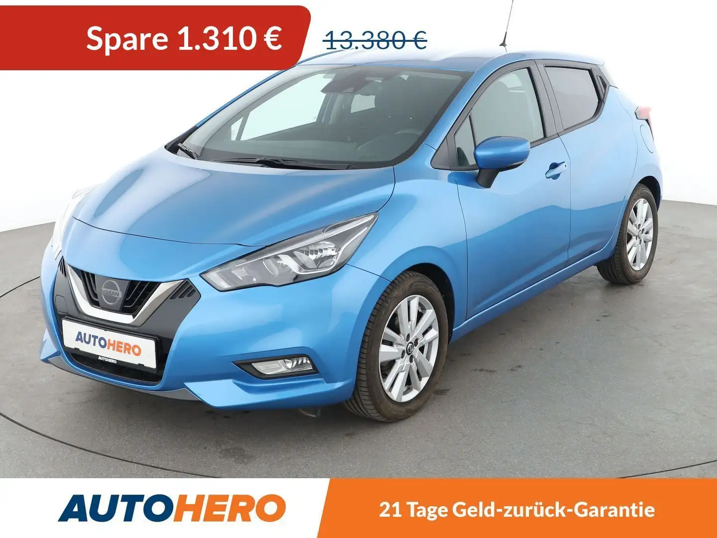 Nissan Micra 1.0 IG-T N-WAY*NAVI*TEMPO*CAM*PDC*SHZ*KLIMA* Blau - 1