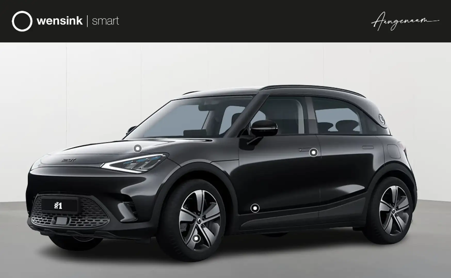 smart #1 Pure+ 66 kWh | 22 KW Laden | CyberSparks LED kopla Zwart - 1