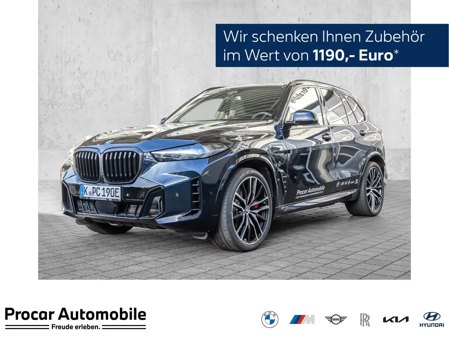 BMW X5 xDrive50e M Sport HUD PANO ACC AHK 360°KAM Schwarz - 1