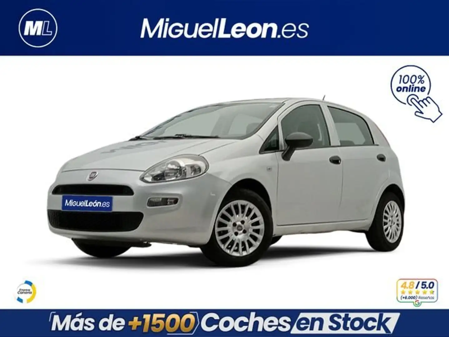 Fiat Punto 1.4 8v Pop 57kW (77CV) Gasolina S&S EU6 Gris - 1