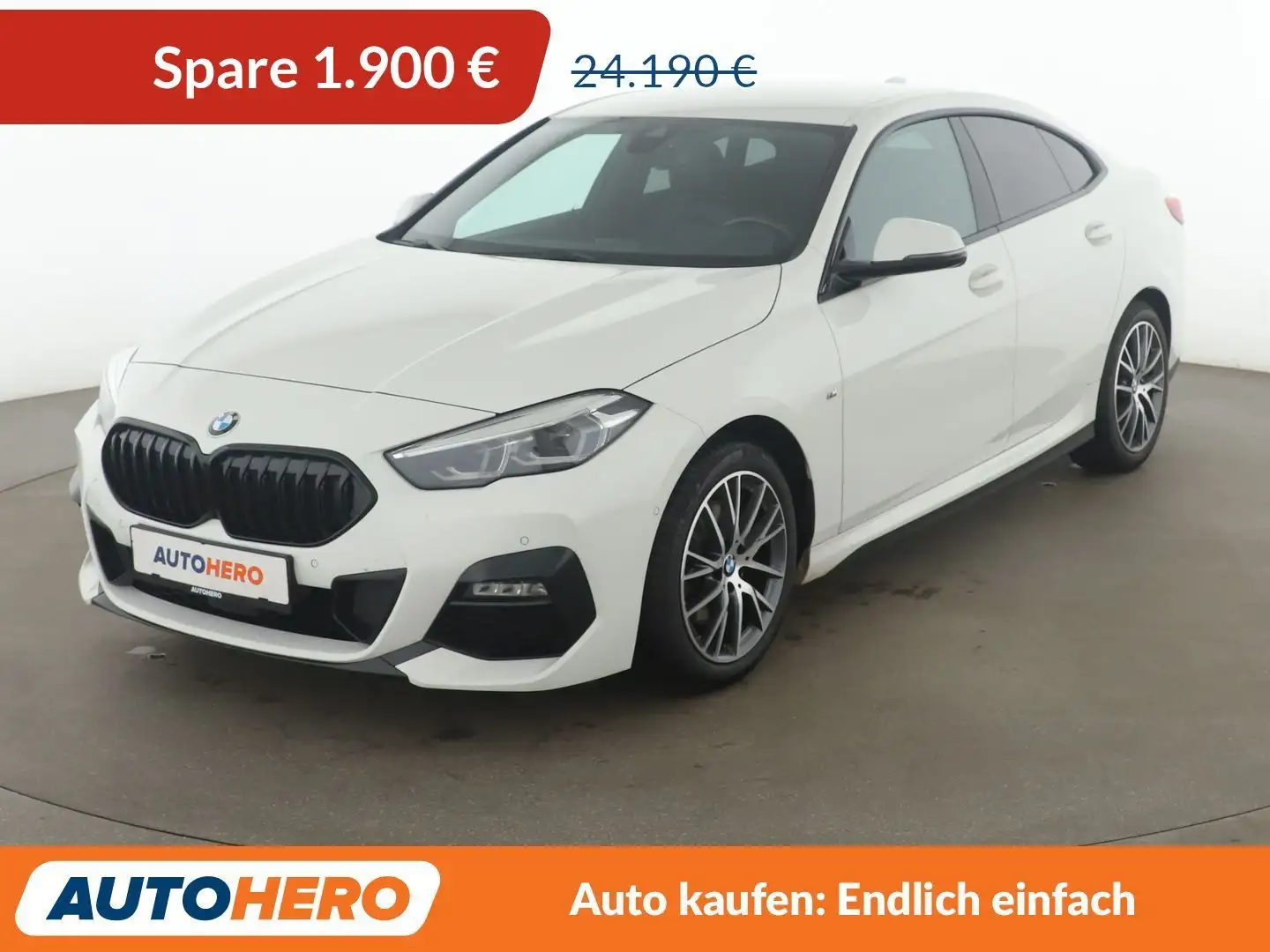 BMW 218 218i Gran Coupe M Sport Aut.*NAVI*LED*TEMPO*HUD* Weiß - 1