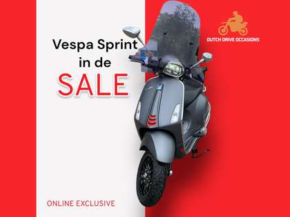 Vespa Sprint SALE! I Bromfiets I 45 km/h I Lage kilometerstand