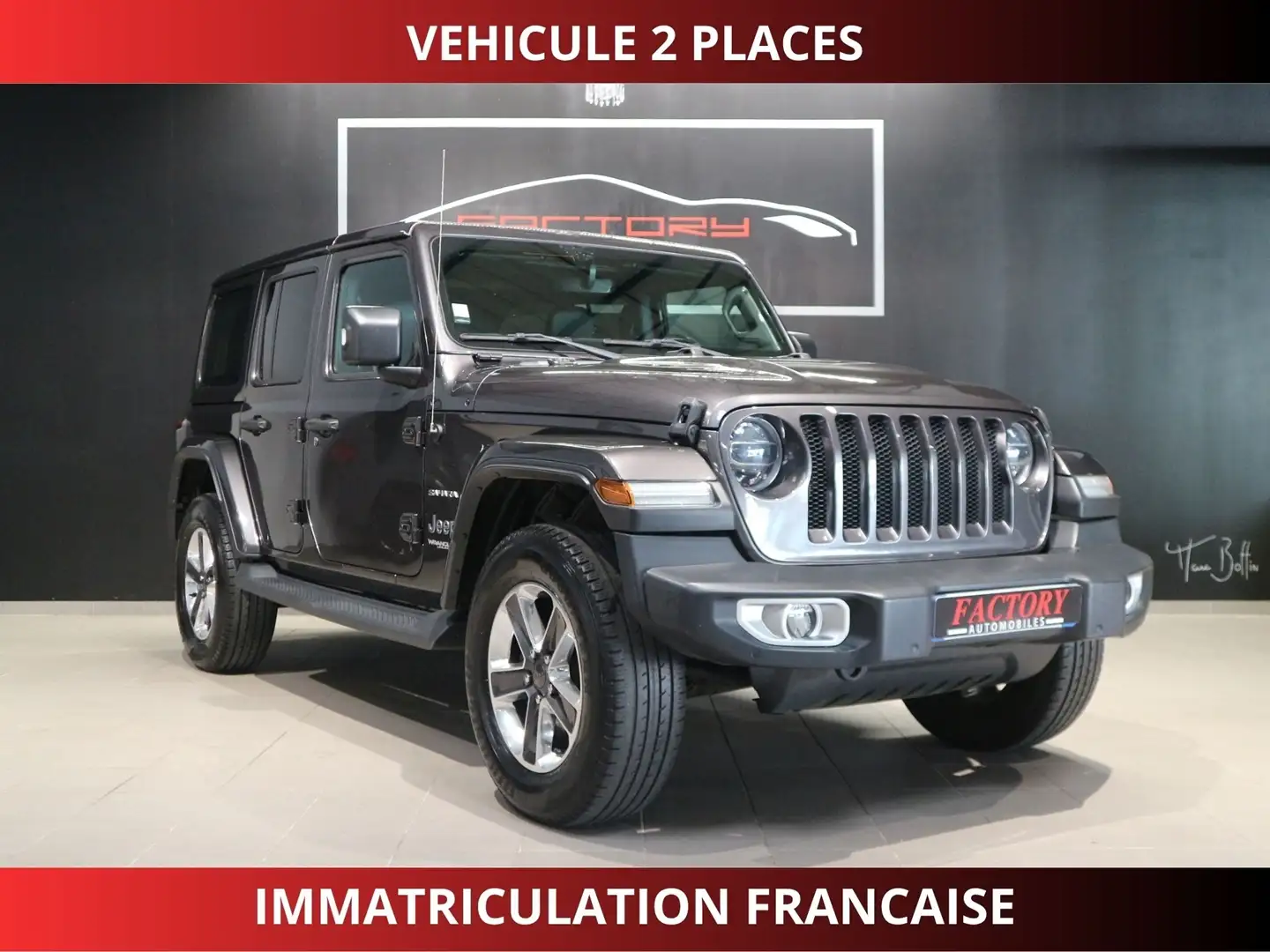 Jeep Wrangler 2.2 MULTIJET 200CH SAHARA COMMAND-TRAC BVA8 Gris - 1