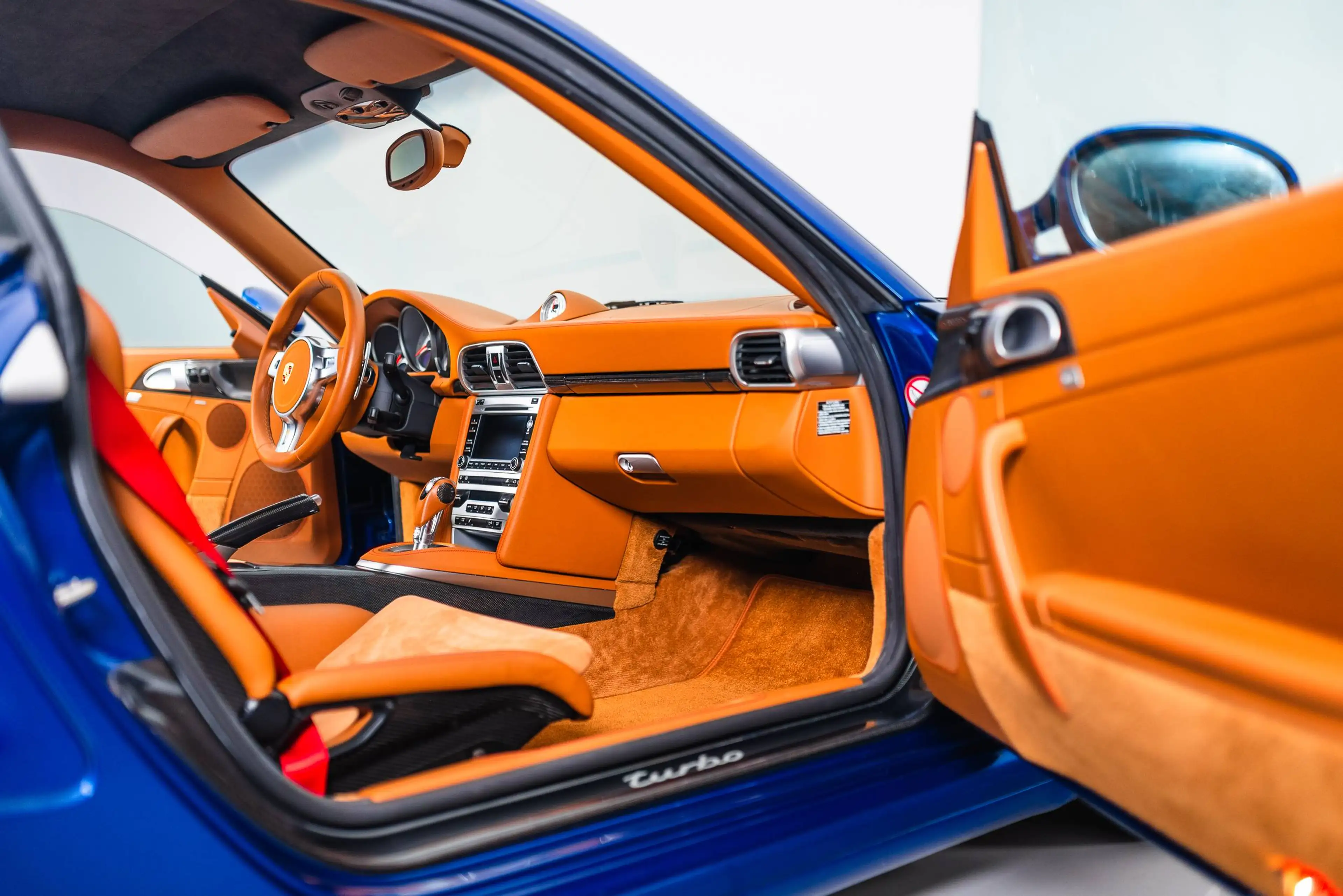 Porsche 997 911 Turbo PDK - Exclusive Manufaktur, Aqua Blue, Bucket seats, Carbon — photo 2