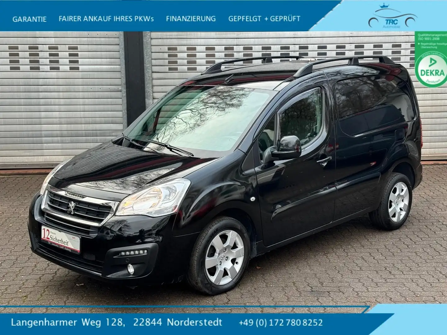 Peugeot Partner L1 Premium 1.6 BLUEHDI Automatik Schwarz - 1
