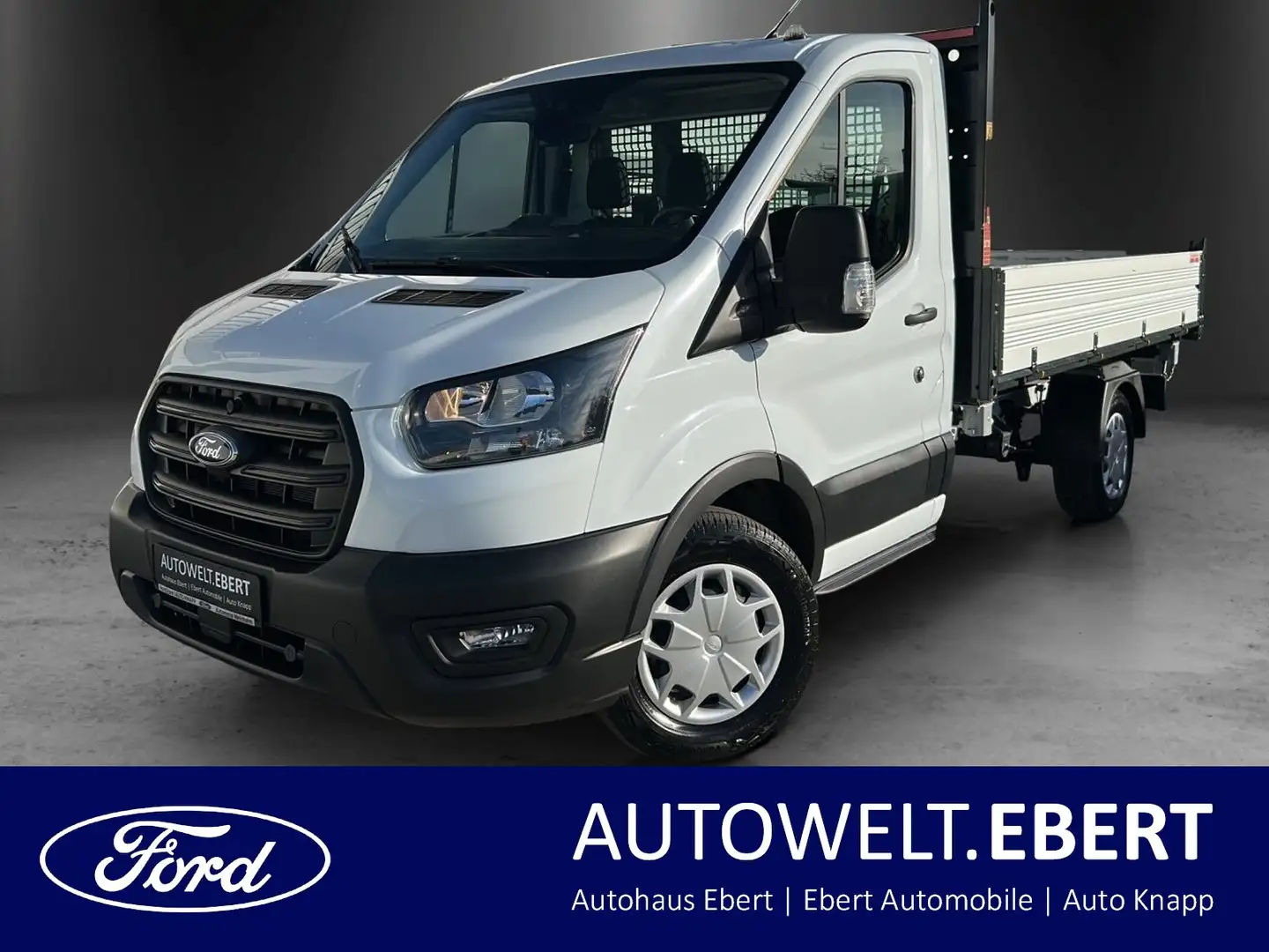 Ford Transit 3 Seiten Kipper 350 L2 AHK Klima Wit - 1