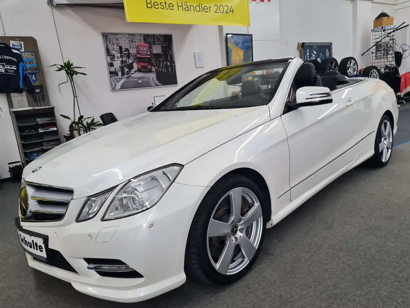 Mercedes-Benz E 500 Cabrio BlueEF.Eleg. AMG,Distro.,Kamera,Comand,ILS Blanc - 1