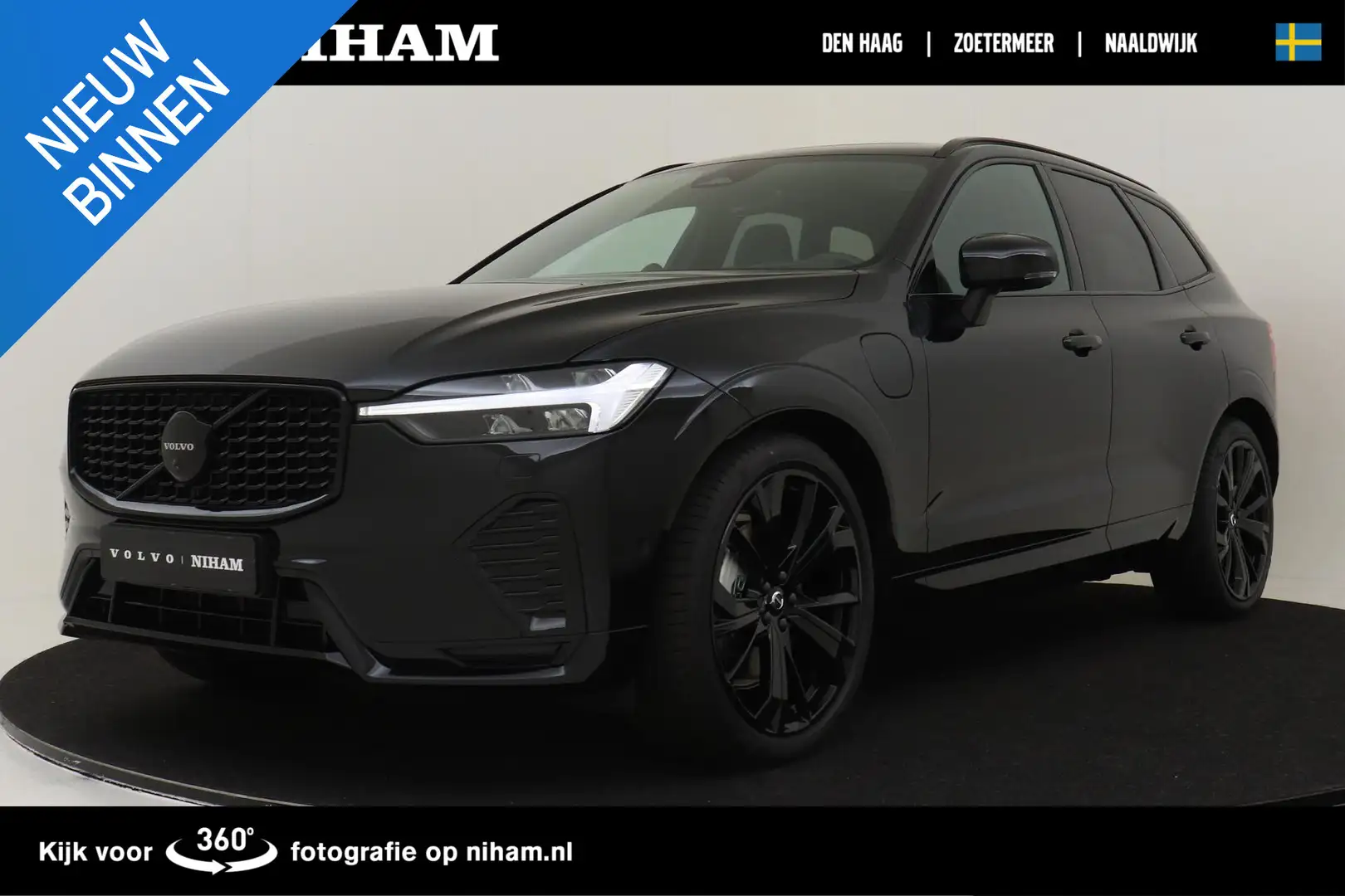 Volvo XC60 T6 PLUG-IN HYBRID AWD ULTRA BLACK EDITION *NIEUW!* Schwarz - 1