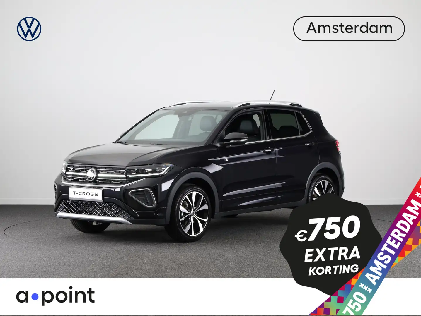 Volkswagen T-Cross R-Line-Edition 1.0 85 kW / 116 pk TSI SUV 6 versn. Zwart - 1