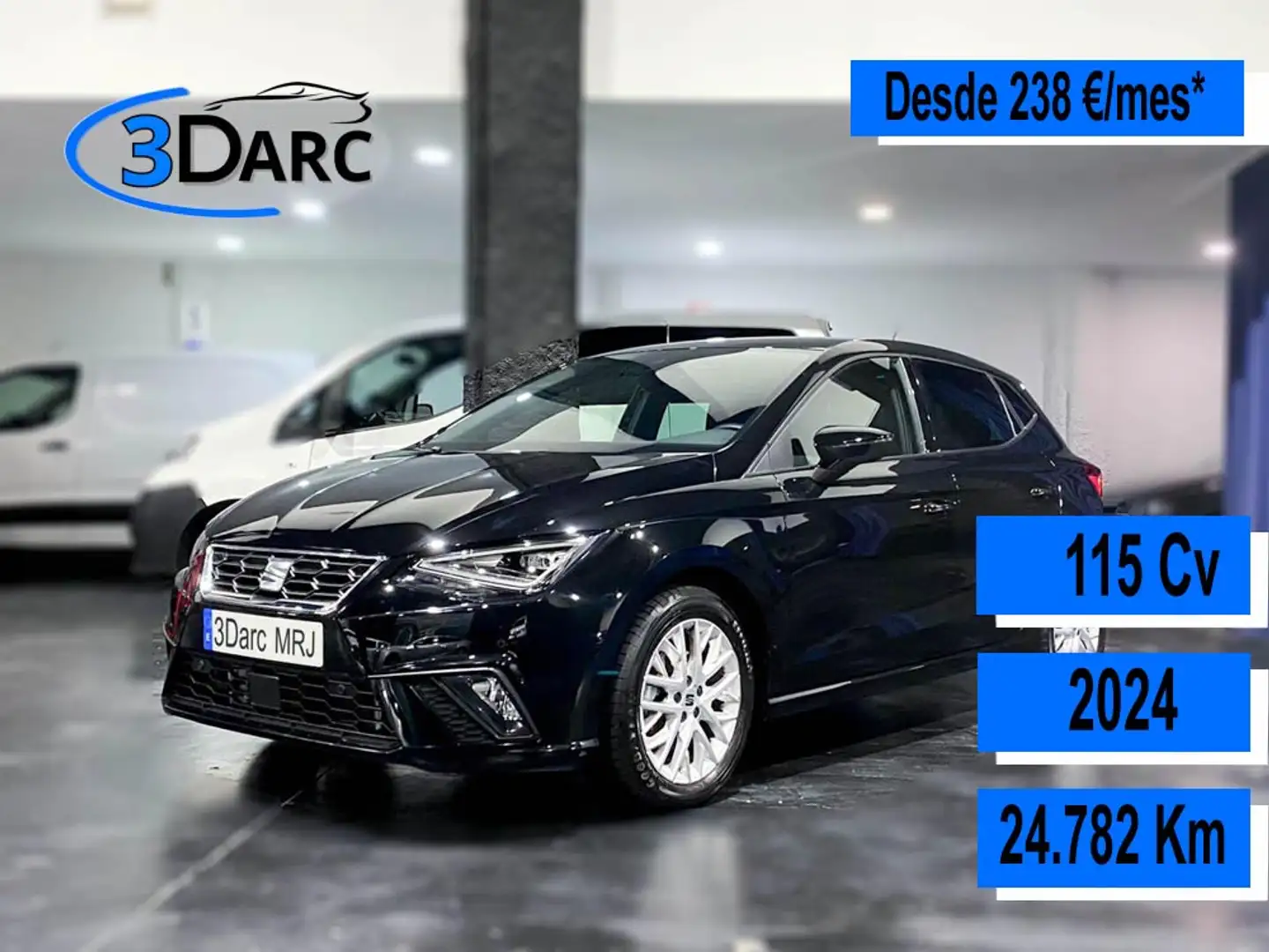 SEAT Ibiza 1.0 TSI S&S FR Salta 115 Zwart - 1