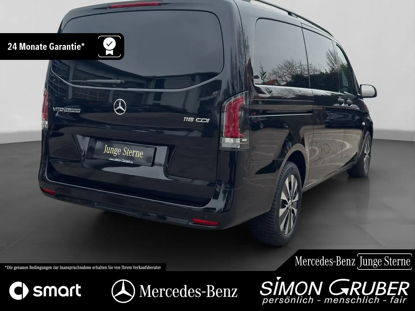 Mercedes-Benz Vito 116 Tourer Pro Lang 8Sitze elTüren Facelift Noir - 2