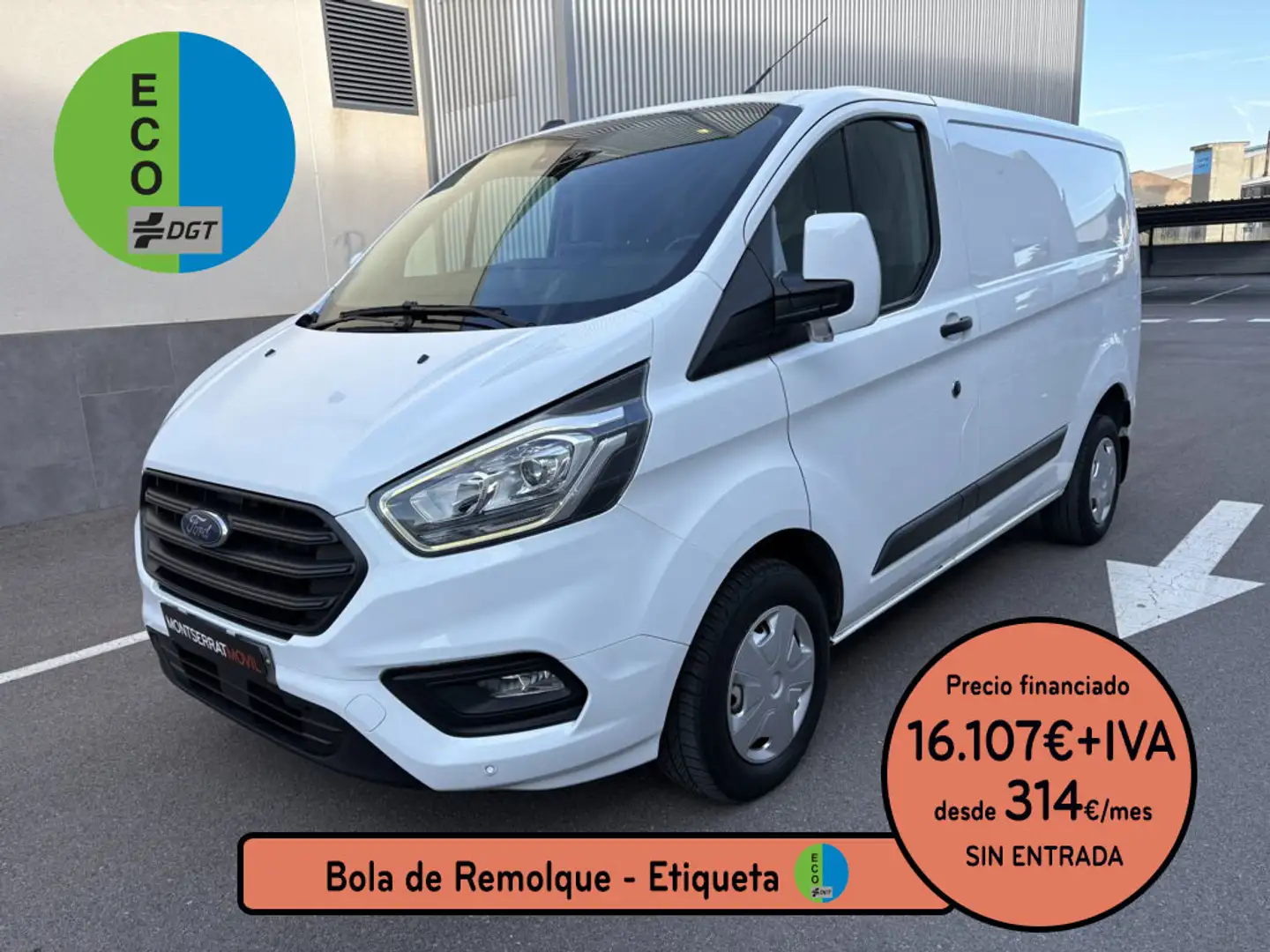 Ford Transit Custom FT 280 L1 Van Trend EcoBlue Hybrid Blanco - 1