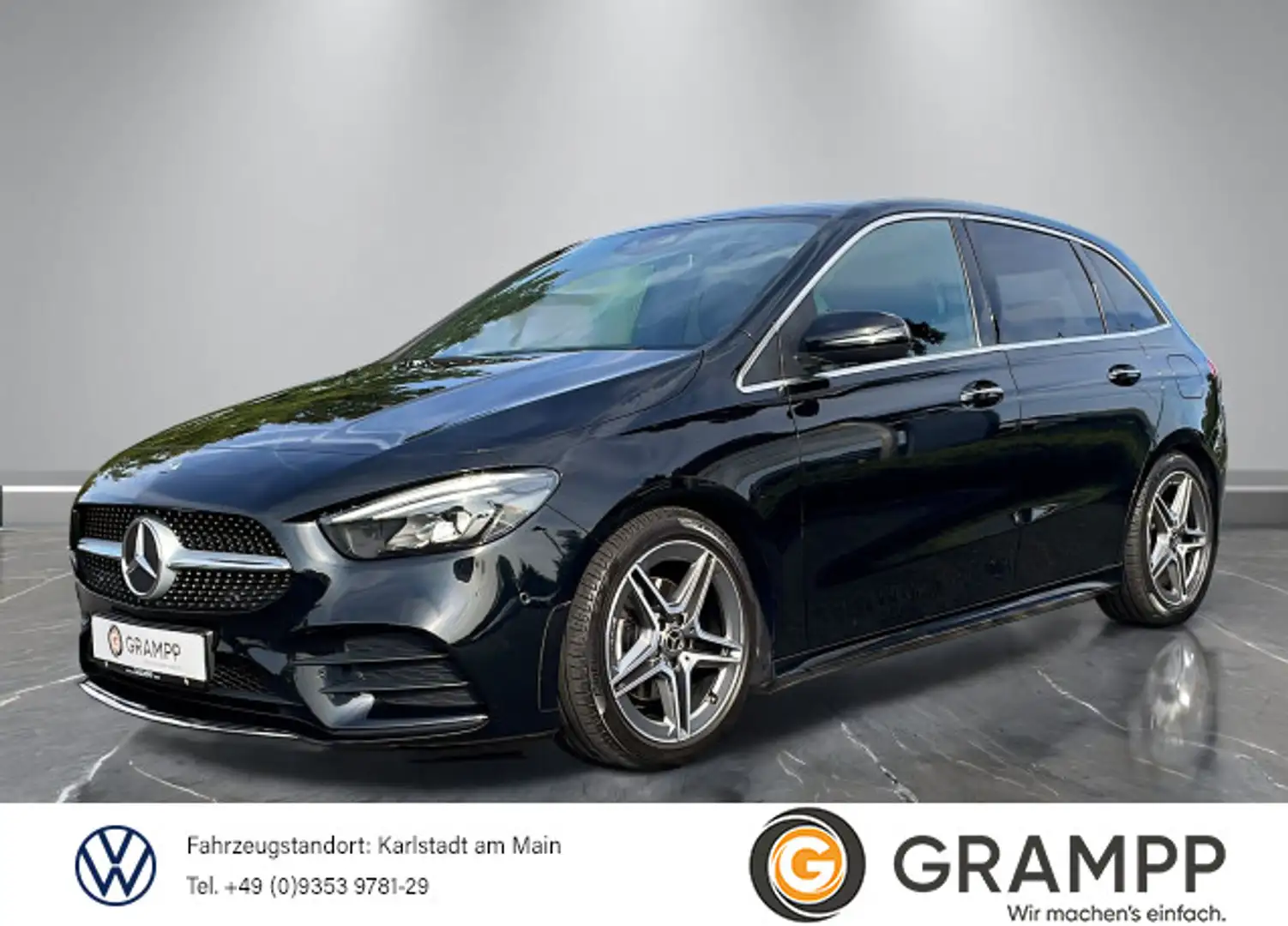 Mercedes-Benz B 180 AMG Line +LED+ASSISTS+KEYLESS+KAMERA+uvm. Černá - 1