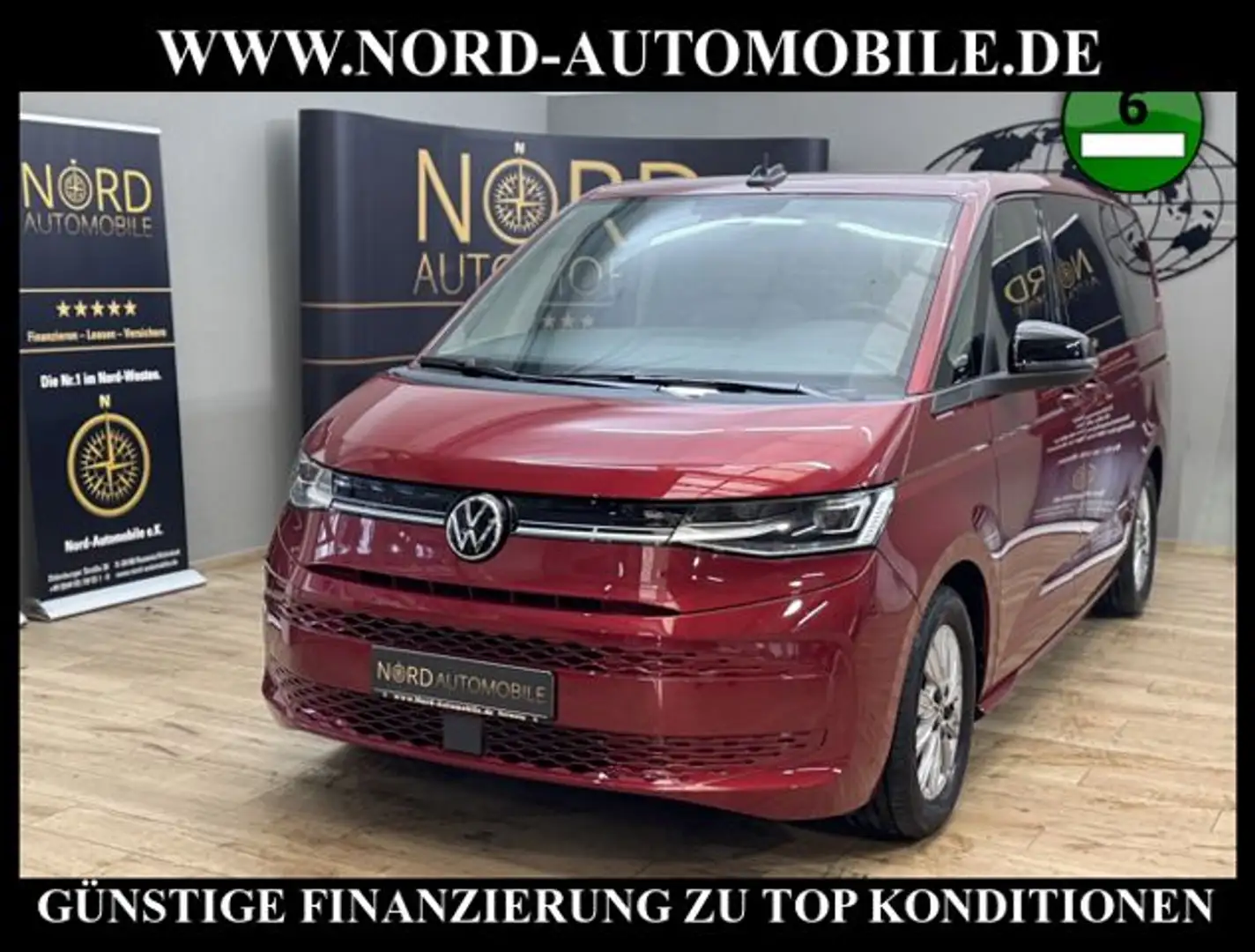 Volkswagen T7 Multivan LANG TDI DSG*AHK*PANO*DCC*IQ*UPE:79* Rouge - 1