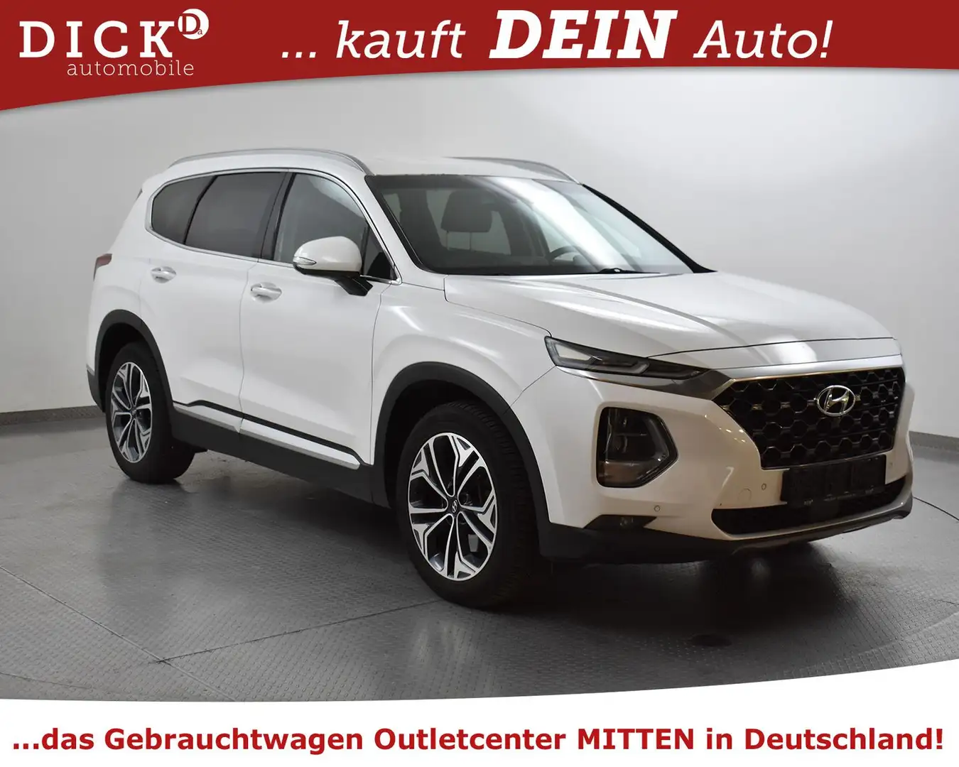 Hyundai SANTA FE 2.2d Premium MEMO+HEAD+360+AHK+ACC+19" Blanc - 1