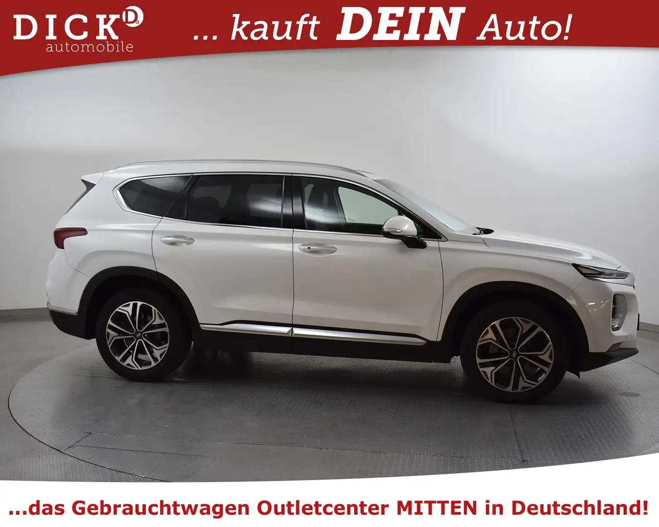 Hyundai SANTA FE 2.2d Premium MEMO+HEAD+360+AHK+ACC+19" Blanc - 2