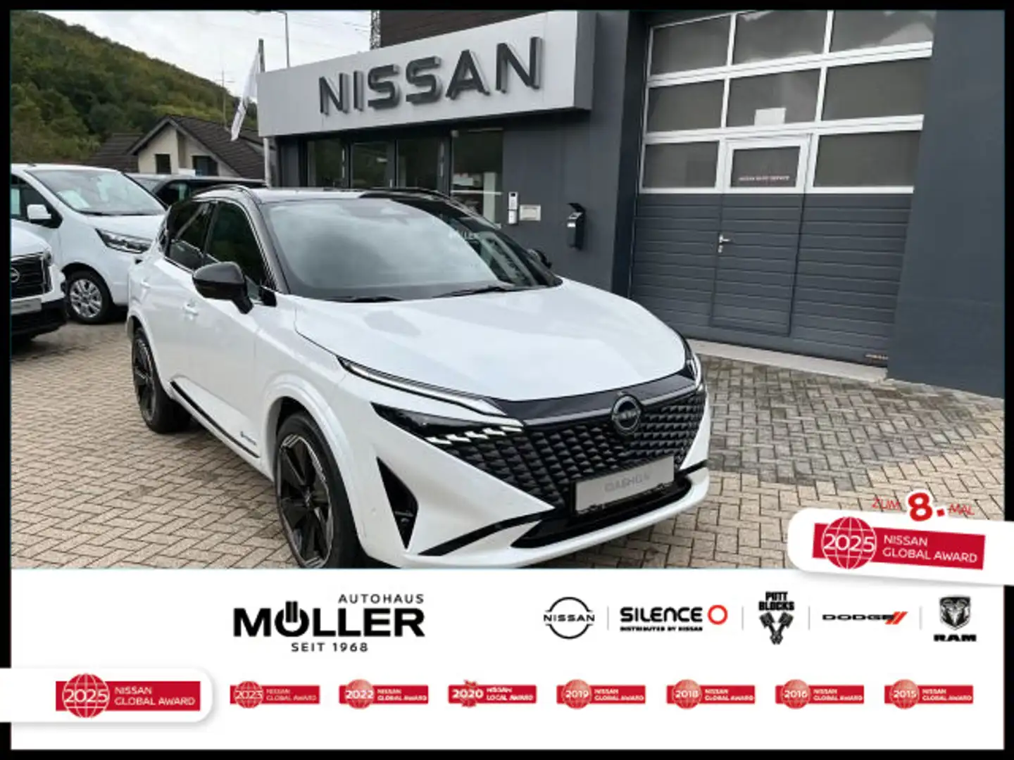 Nissan Qashqai N-Design 1.5 e-Power 190PS VC-T PGD Bose Blanc - 1