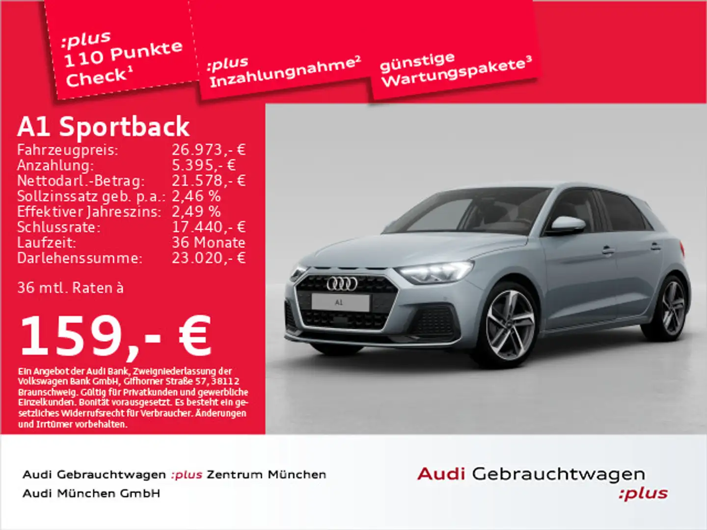 Audi A1 30 TFSI S tronic advanced ACC/Virtu Grau - 1