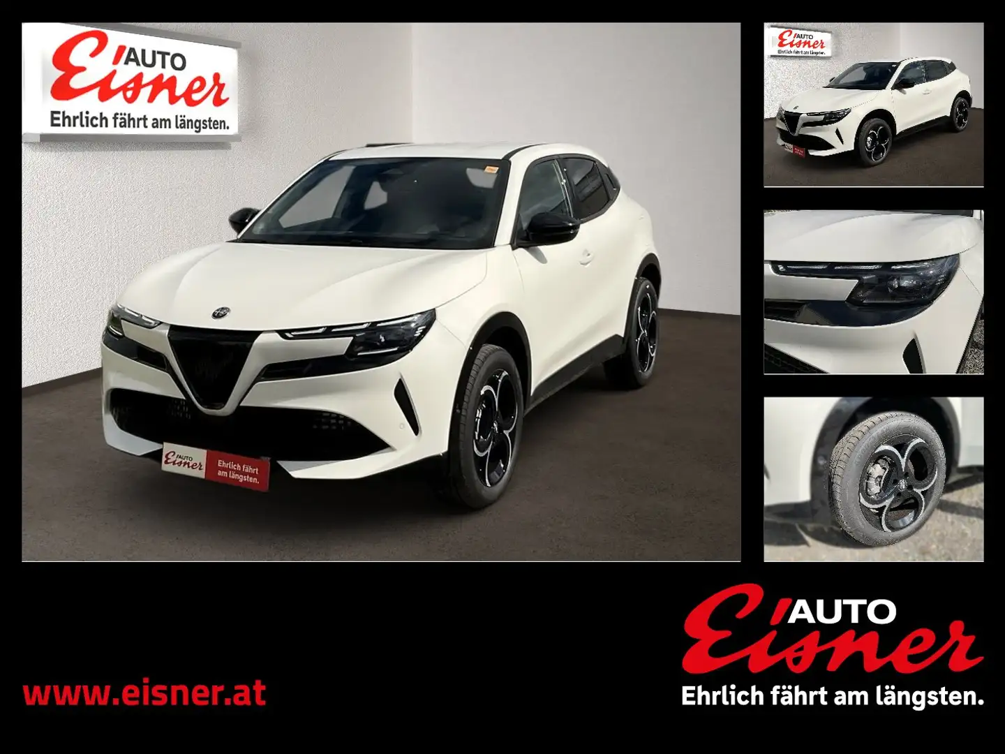 Alfa Romeo Junior 1.2 VGT Ibrida 48V- W Ti AUT Kam. KeyLess Weiß - 1