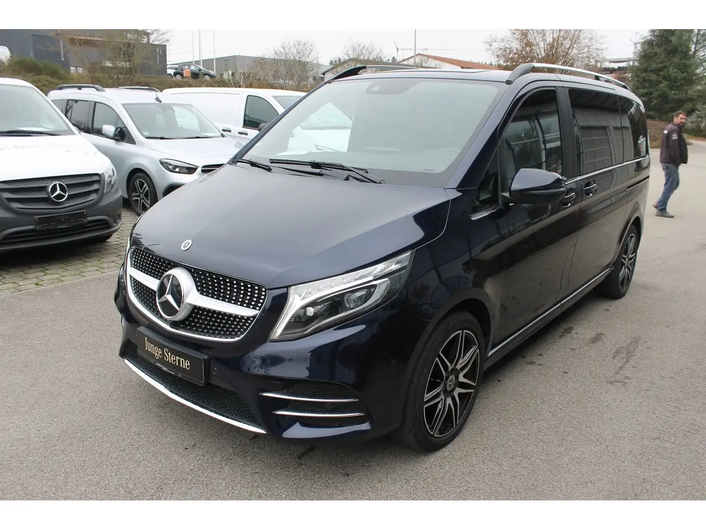 Mercedes-Benz V 300 d 4MATIC EAV+AMG+LED+AHK+Distronic+Kompakt Blau - 2