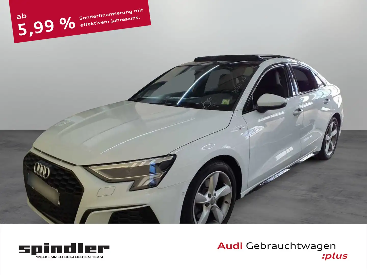 Audi A3 S-Line 40TDI quattro S-tronic/ Pano Weiß - 1