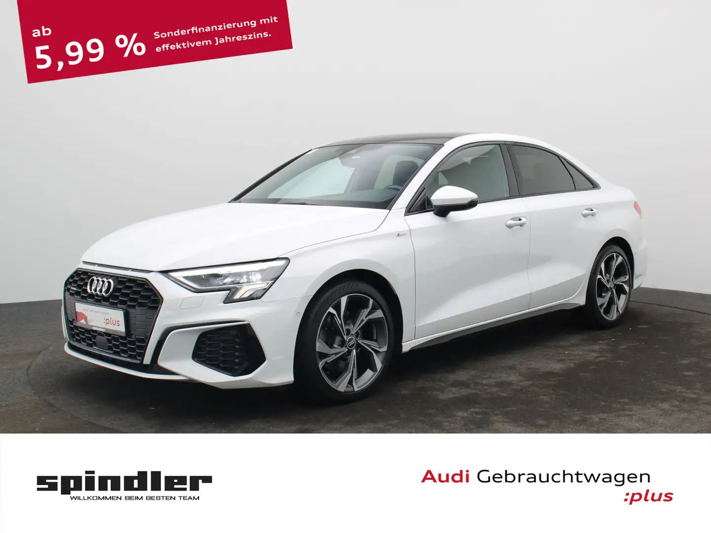 Audi A3 S-Line 40TDI quattro S-tronic/ Pano Blanc - 1