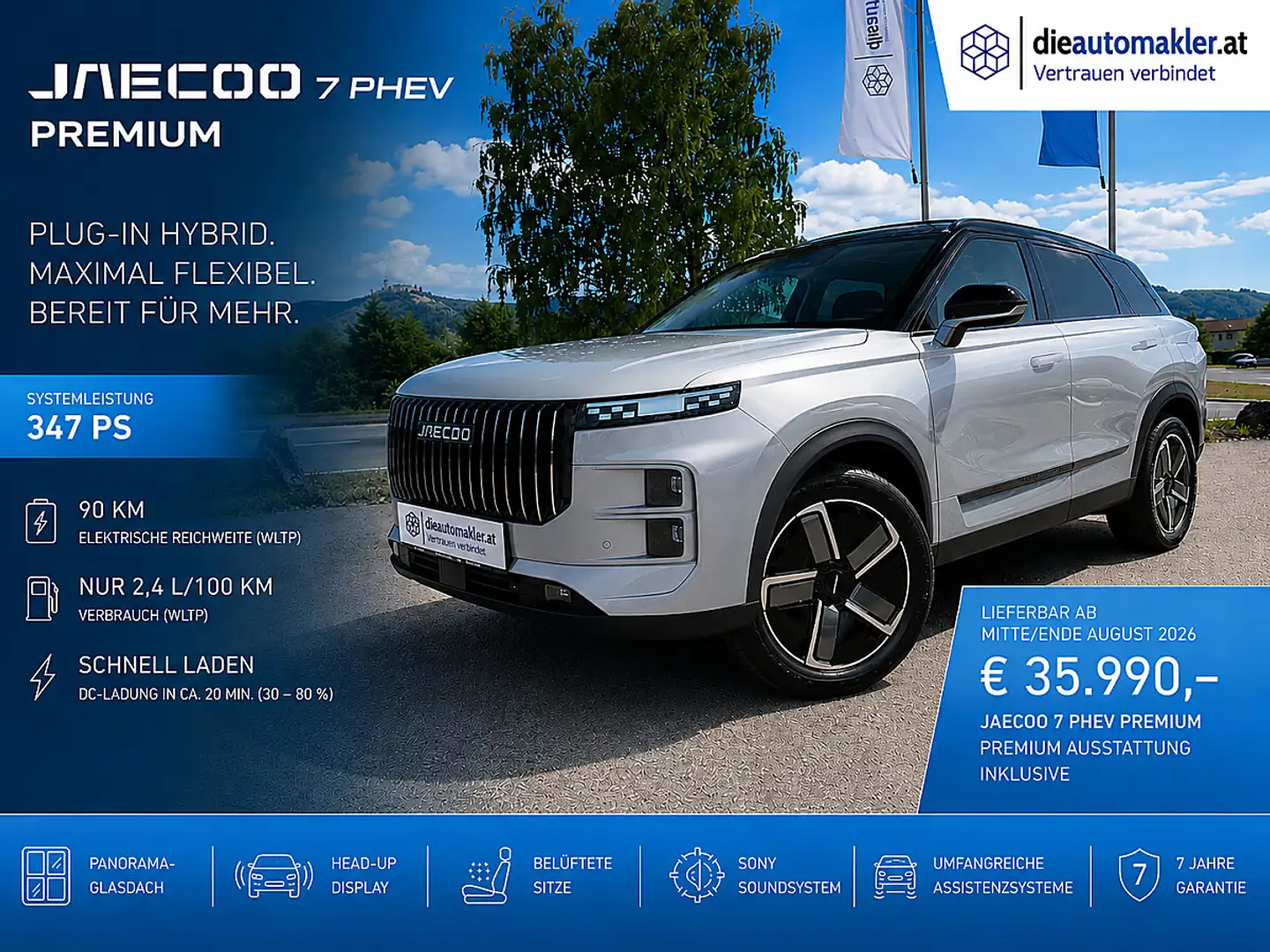 Jaecoo J7 7 PHEV Premium Line Aut. |VOLLAUSSTATTUNG| Silber - 1