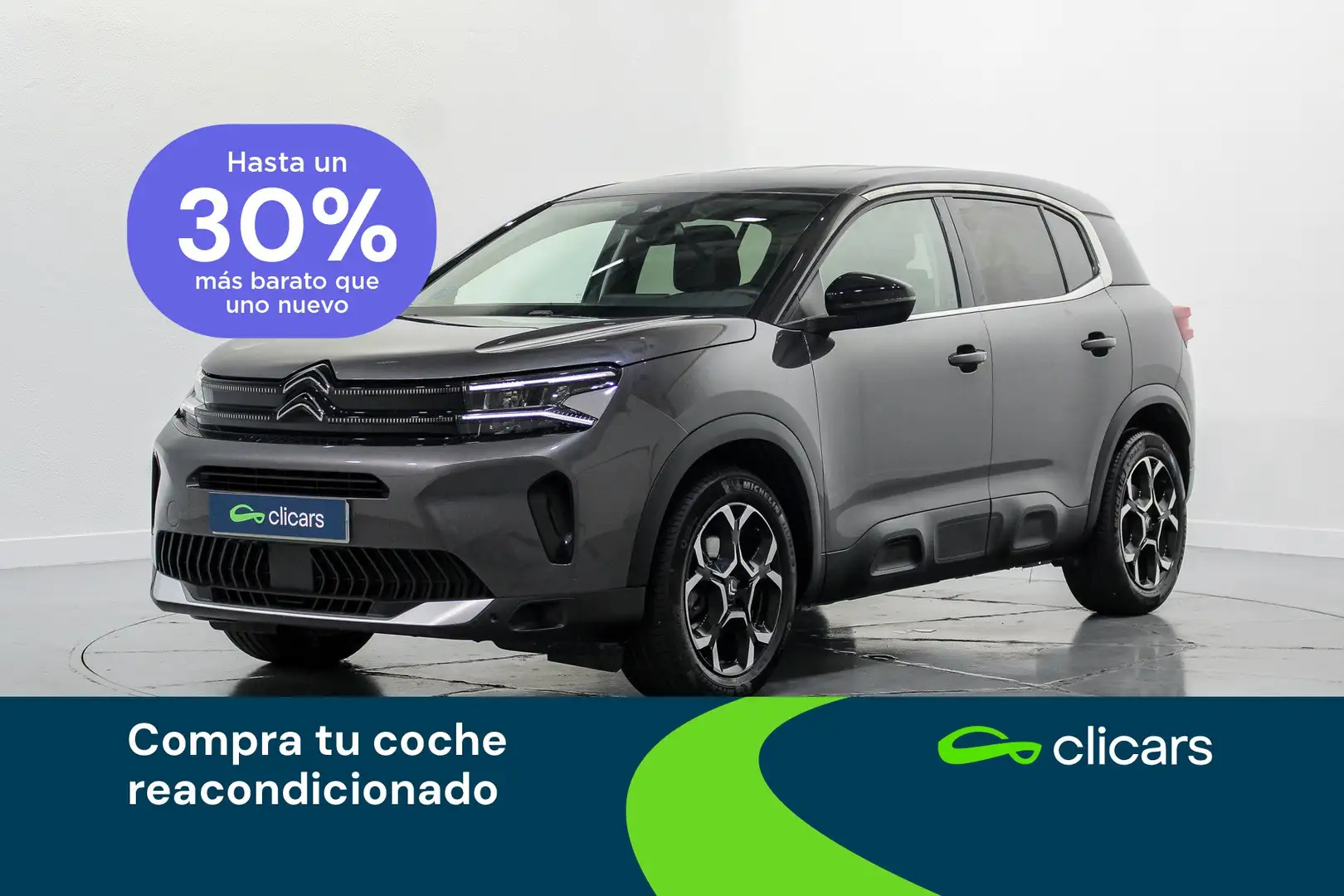 Citroen C5 Aircross Hybrid Plus e-DCS6 136 Gris - 1