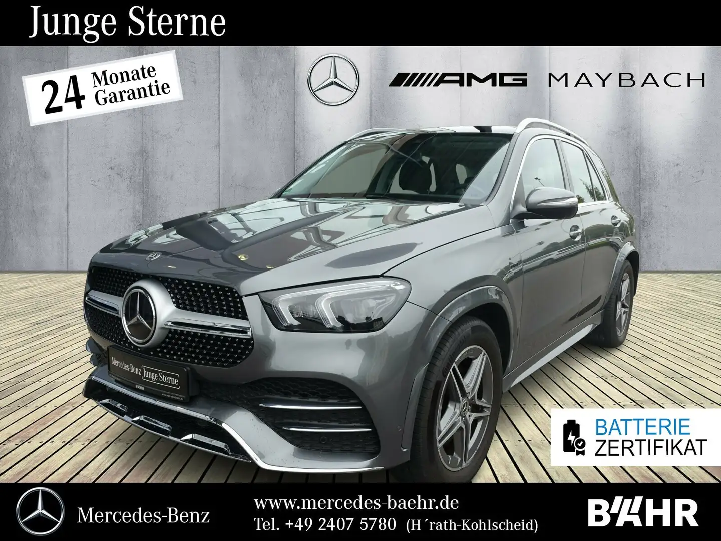 Mercedes-Benz GLE 350 GLE 350 de 4M AMG/Pano/Airmatic/360°/Burmester Grau - 1