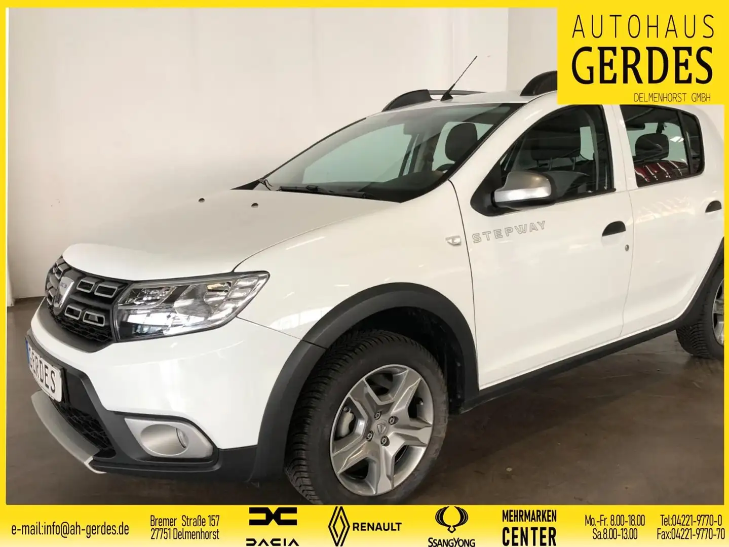 Dacia Sandero Stepway Essential 0.9 TCe 90 "LPG" Weiß - 1