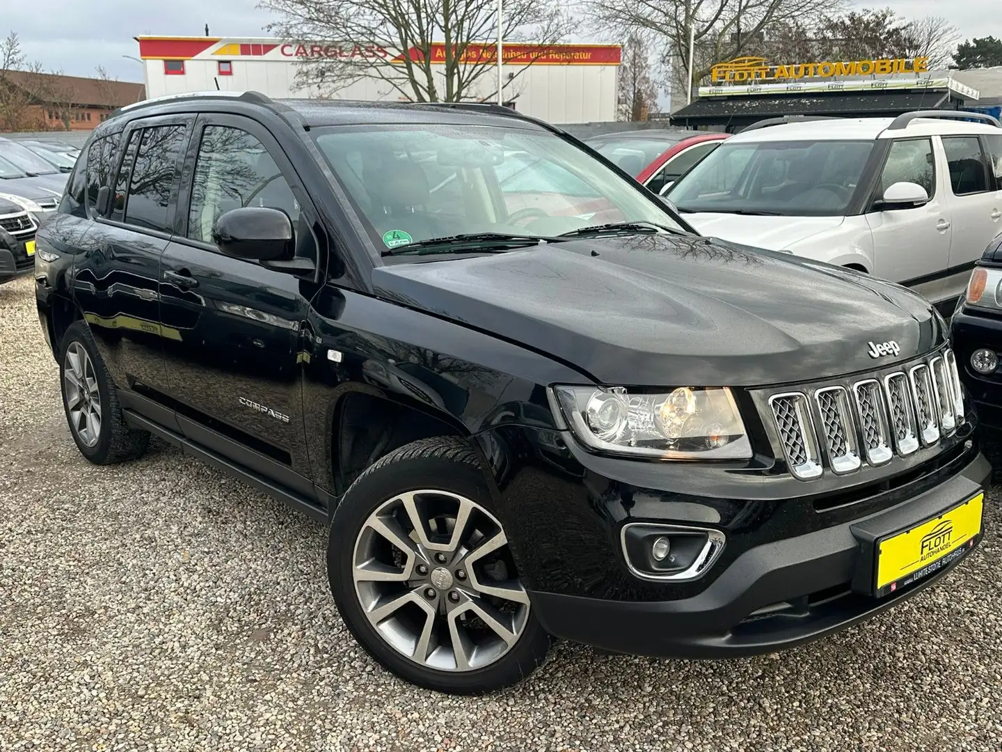 Jeep Compass Limited*Aut.*4x4*SitzH*Vollleder*TÜV Neu Schwarz - 1